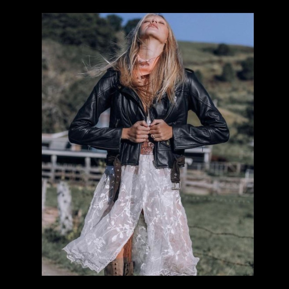 FIRE IN THE NIGHT LEATHER JACKET